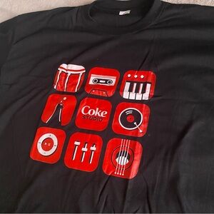 Coke Studio Black and Red Graphic Tee
